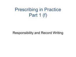 Prescribing in Practice Part 1 (c)