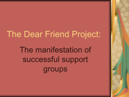 The Dear Friend Project: