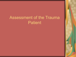 Assessment of the Trauma Patient