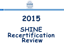 SHINE Program