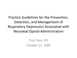 Practice Guidelines for the Prevention, Dectection, and