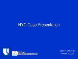 HYC Case Presentation