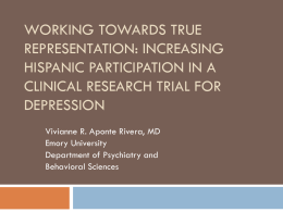 Working towards true representation: Increasing Hispanic