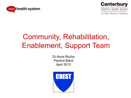 CREST (Community Rehabilitation Enablement & Support Team)