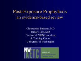 Post-Exposure Prophylaxis