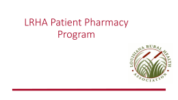 LRHA Patient Pharmacy Program