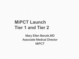 tier-1-and-2-2 - MiPCT Demonstration Project