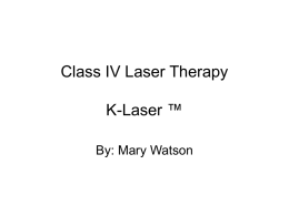 Class IV Laser Therapy
