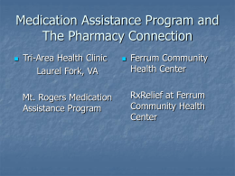 Medication Assistance Program