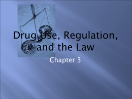 Drug Slides Ch. 3 - The Citadel, The Military College of