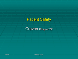 Patient Safety Chapter 38