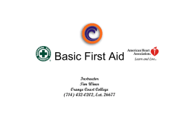 First Aid Powerpoint Handout Page