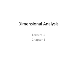 Dimensional Analysis - Porterville College