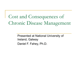 Cost and Consequences of Chronic Disease