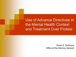 Karen A. DeSousa-Use of Advance Directives in the Mental Health