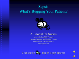 Sepsis – What is bugging you?