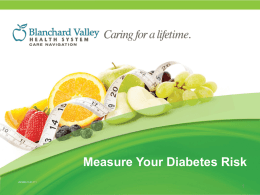 Measure Your Diabetes Risk