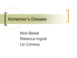 Alzheimer`s Disease