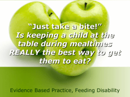 Is keeping a child at the table during mealtimes