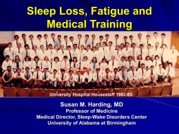 Sleep - University of Alabama at Birmingham