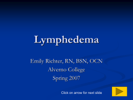 Lymphedema - Student Nurse Journey