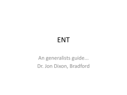 a generalists guide to ent