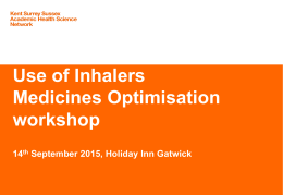 150914 Inhalers Medicine Optimisation