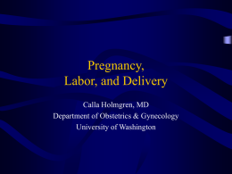 Labor and Delivery - University of Washington
