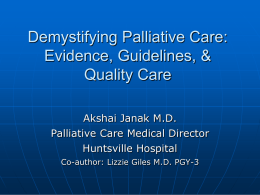 Palliative Care