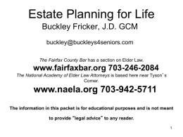 Estate Planning for Life