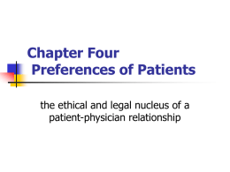 Ethical significance of patient preferences