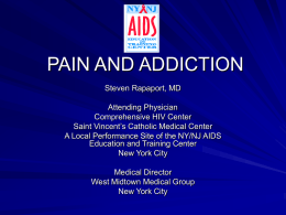 PAIN AND ADDICTION