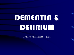 Dementia For Students PPT