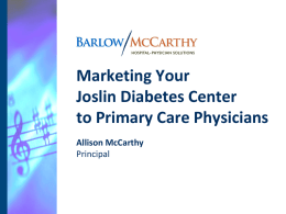 Allison McCarthy - Joslin Diabetes Center