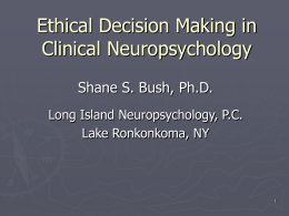 Ethical Decision-Making in RP Through Clinical Cases