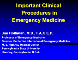 Clinical procedures