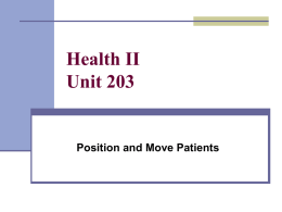 Health II Unit 203 - Kirkwood Community College