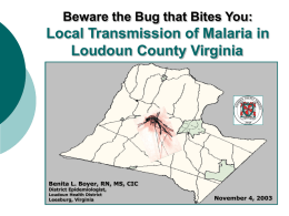 Malaria in Loudoun County