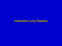 Interstitial Lung Disease