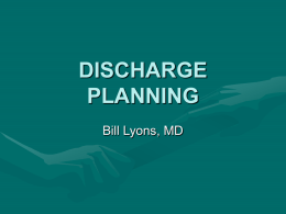 discharge planning