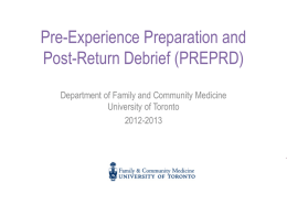 preprd - Department of Family and Community Medicine