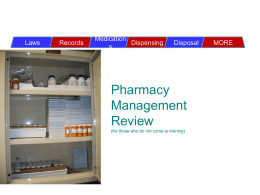 Pharmacy Management in MD office