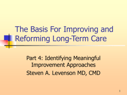 Part 4: Identifying Meaningful Improvement Approaches