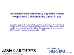 Prevalence of Polypharmacy Exposure Among