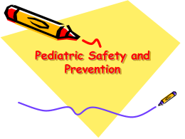 Pediatric Safety and Prevention