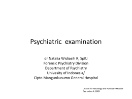 Psychiatric examination