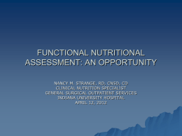 functional nutritional assessment