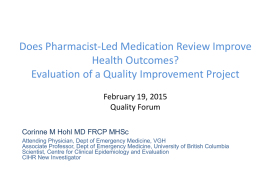 pharmacist-led medication review