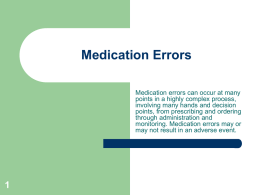 Medication_Errors - Maryland Department of Health and Mental