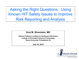 Asking the Right Questions: Using Known HIT Safety Issues to